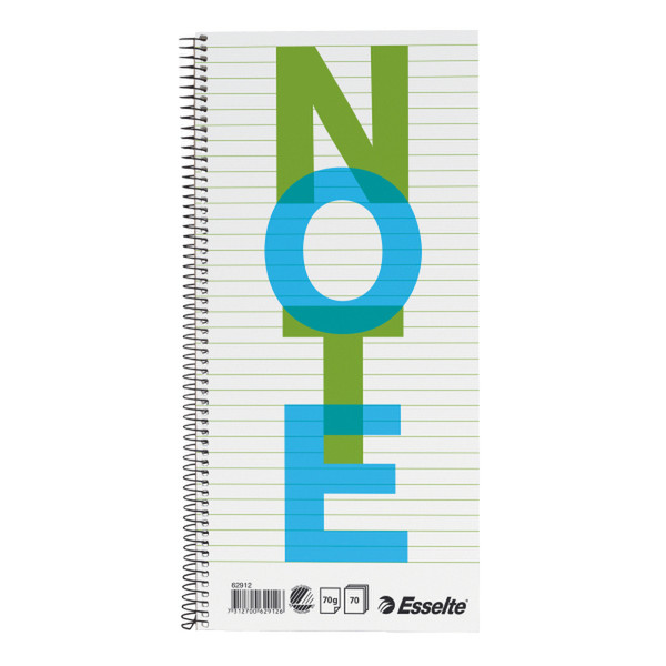Esselte College Pad A4 - Slim 70sheets Blue,Green,White