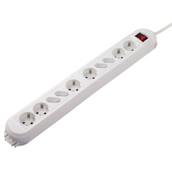 Hama 00108867 10AC outlet(s) 230V 1.5m Weiß Spannungsschutz