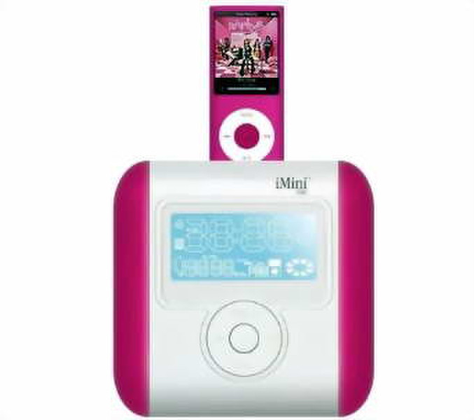 Ozaki iMini Uhr Digital Pink Radio