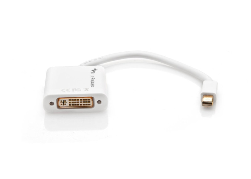 BlueRigger Mini DisplayPort (Thunderbolt)-DVI DVI-I интерфейсная карта/адаптер