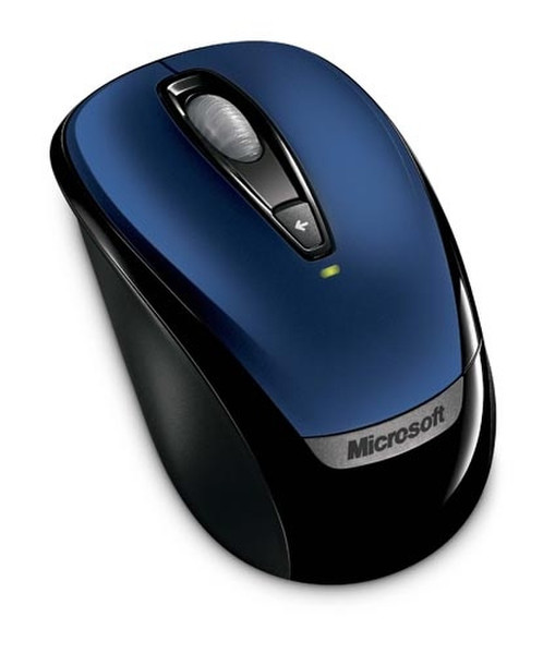 Microsoft Wireless Mobile Mouse 3000 RF Wireless Optisch 1000DPI Blau Maus