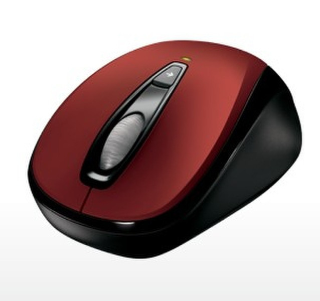 Microsoft Wireless Mobile Mouse 3000 RF Wireless Optical 1000DPI Red mice