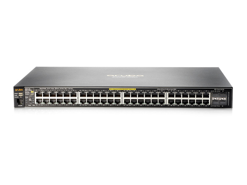 Hewlett Packard Enterprise Aruba 2530 48G PoE+ Управляемый L2 Gigabit Ethernet (10/100/1000) Power over Ethernet (PoE) 1U Серый