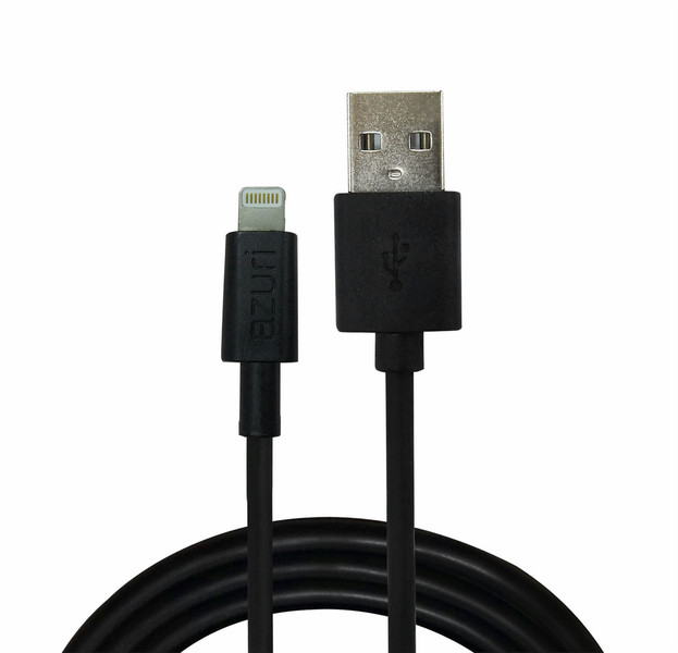 Azuri AZCABLIGHTUSB USB A Lightning Черный кабель USB