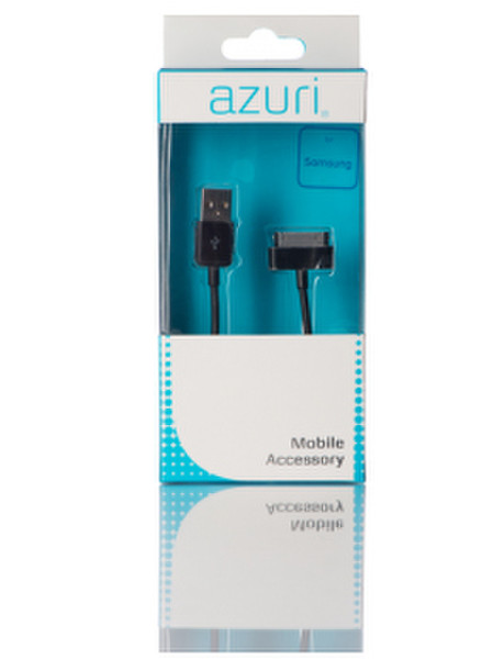 Azuri AZCABSAP1000 USB A Samsung 30-p Черный кабель USB