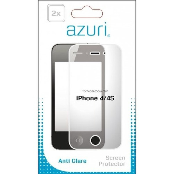 Azuri Anti-glare Apple iPhone 4/4S iPhone 4/4S 2Stück(e)