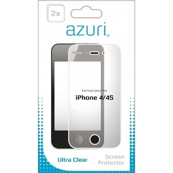 Azuri AZDUOSPAPP4 iPhone 4/4S 2шт защитная пленка