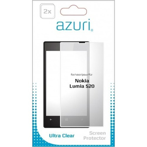 Azuri Ultra clear Nokia Lumia 520 Lumia 520 2Stück(e)