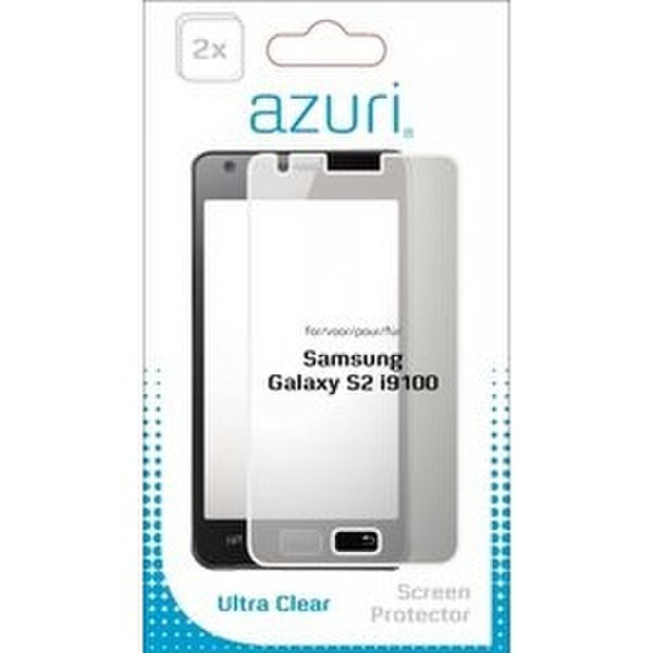 Azuri Ultra clear Samsung Galaxy S II I9100 Galaxy S II I9100 2Stück(e)
