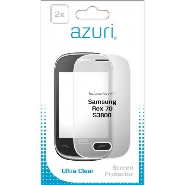 Azuri Ultra clear Samsung Rex 70 S3800 Rex 70 S3800 2Stück(e)