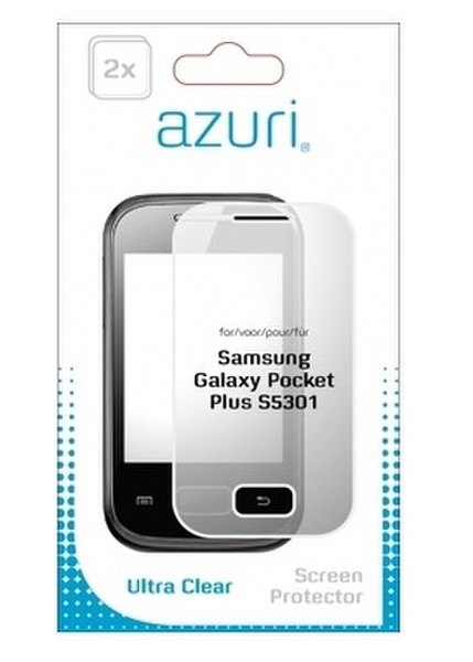Azuri Ultra clear Samsung Galaxy Pocket Plus S5301 Galaxy Pocket Plus S5301 2pc(s)