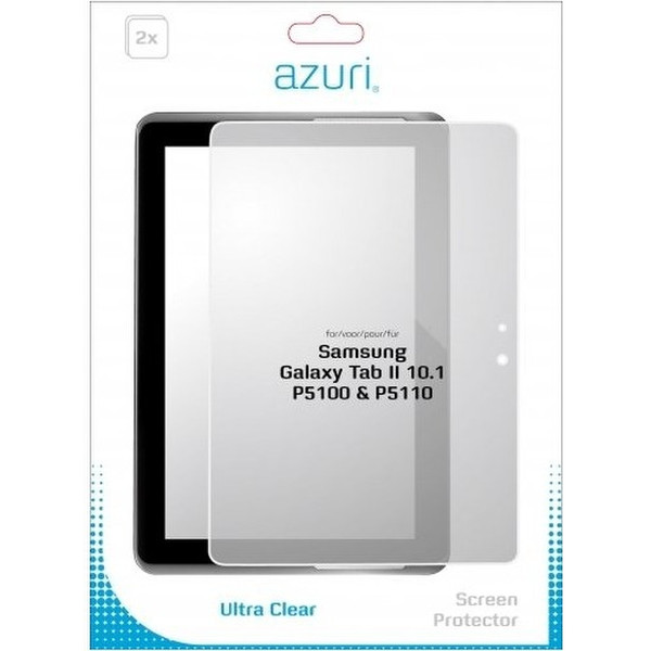 Azuri Ultra clear Samsung Galaxy Tab II 10.1 Galaxy Tab II 10.1 2Stück(e)