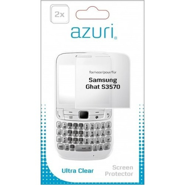 Azuri Ultra clear Samsung Chat S3570 Chat S3570 2Stück(e)