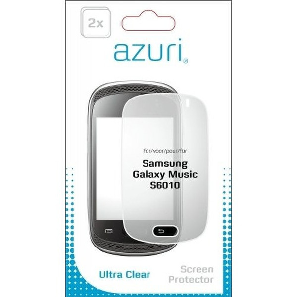 Azuri Ultra clear Samsung Galaxy Music S6010 Galaxy Music S6010 2Stück(e)