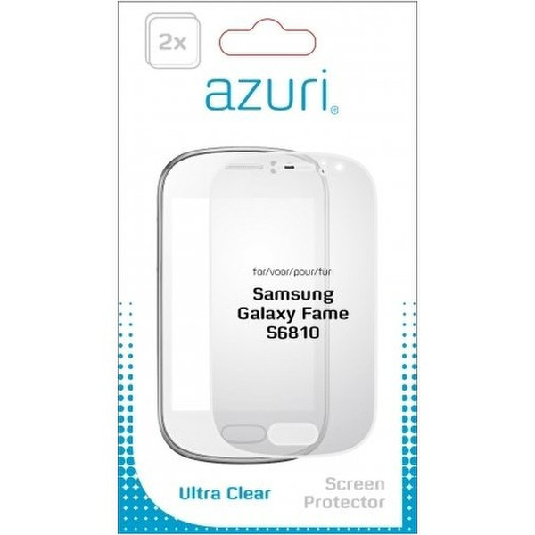 Azuri Ultra clear Samsung Galaxy Fame S6810 Galaxy Fame S6810 2Stück(e)
