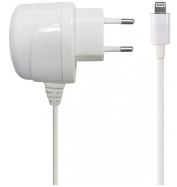 Azuri Home charger with Apple lightning connector - white