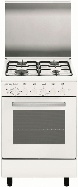 Glem A55BXF3 Freestanding Gas hob White cooker