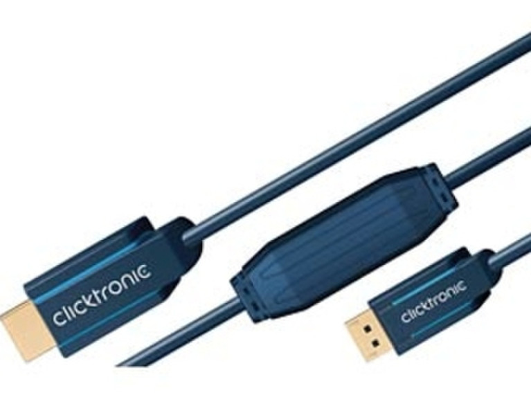 ClickTronic 1m DisplayPort/HDMI m/m 1m DisplayPort HDMI Blau