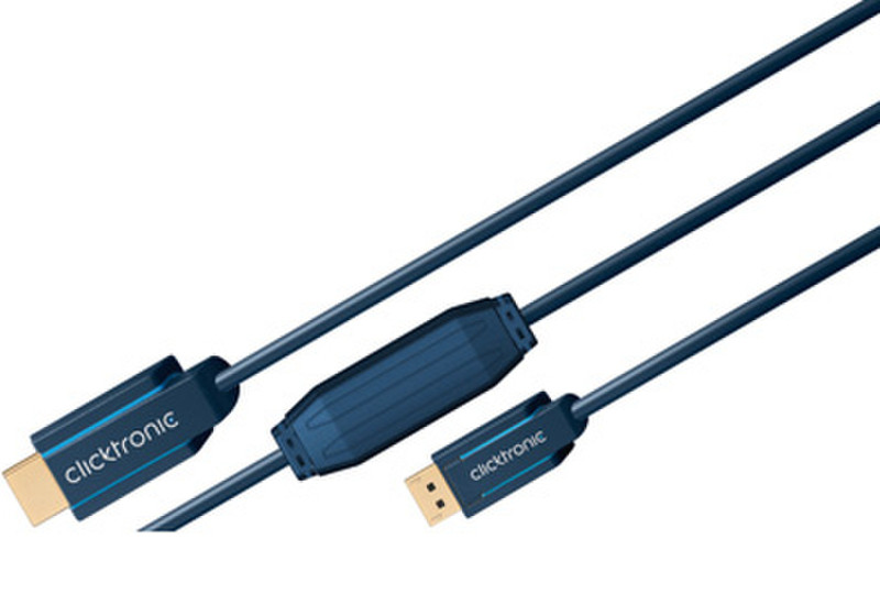 ClickTronic 2m DisplayPort/HDMI m/m 2m DisplayPort HDMI Blau