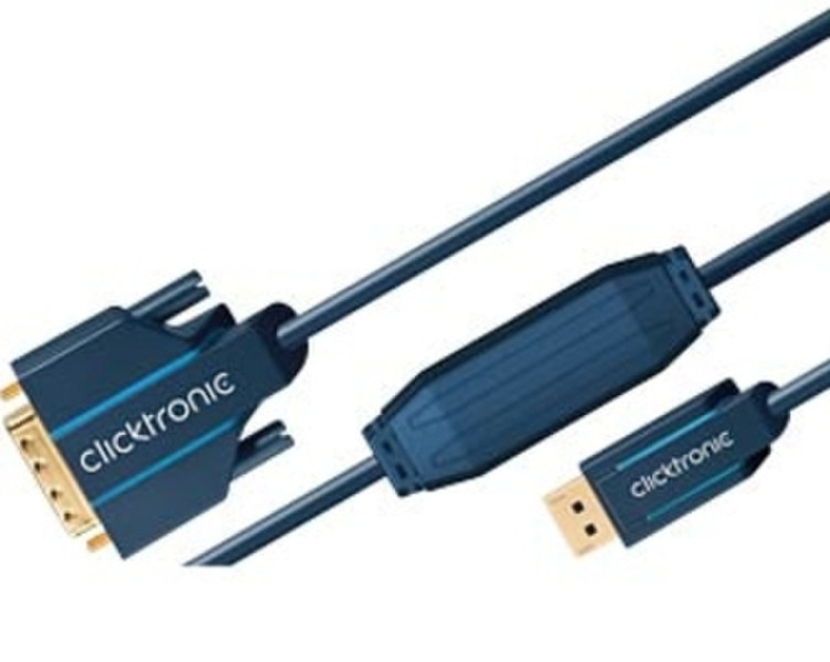 ClickTronic 20m DisplayPort/DVI 20m DisplayPort DVI Blau