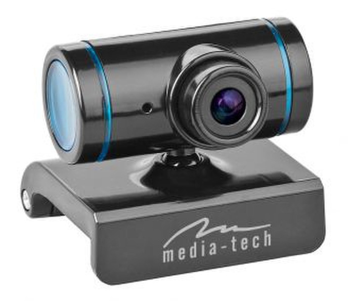 Mediatech MT4029B 0.3MP 640 x 480Pixel USB 2.0 Schwarz, Blau Webcam