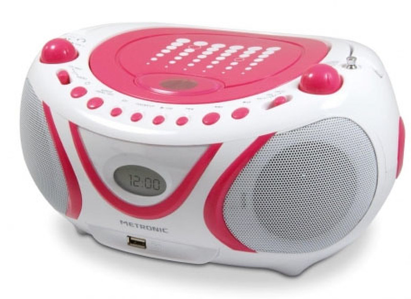 Metronic 477109 Analog 2W Pink CD radio