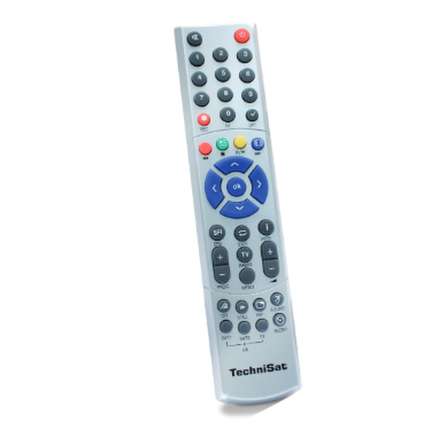 TechniSat 0000/3722 IR Wireless Press buttons Silver remote control