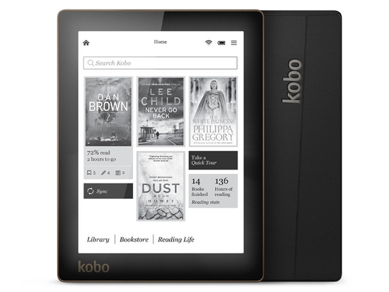 Kobo Aura 6Zoll Touchscreen 4GB WLAN Schwarz eBook-Reader