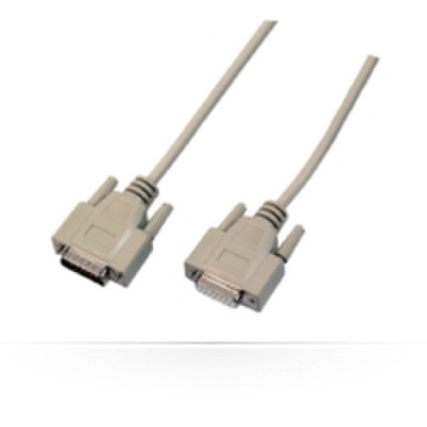 Microconnect DSUB15-DSUB15, 10m 10м VGA (D-Sub) VGA (D-Sub) Бежевый