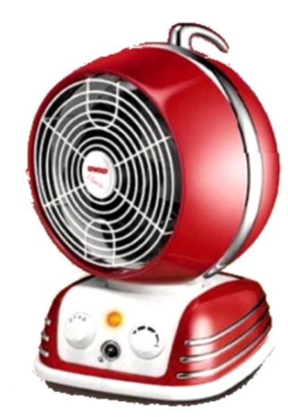 Unold 86203 Floor,Table 2000W Red Fan electric space heater