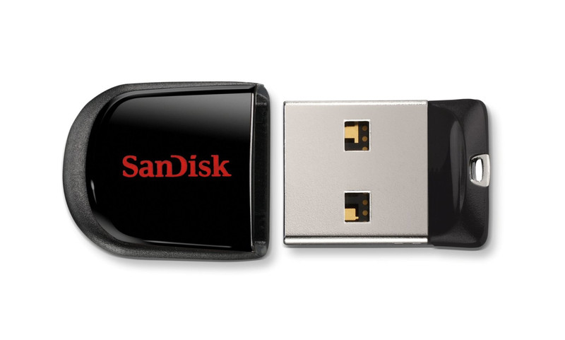 Sandisk Cruzer Fit 8ГБ USB 2.0 Черный USB флеш накопитель