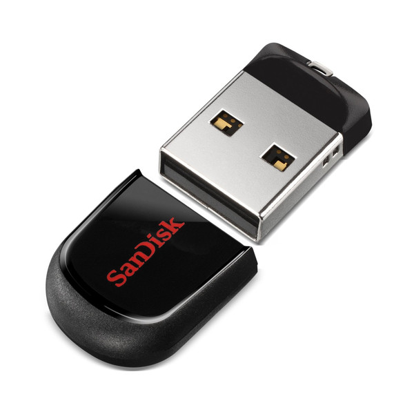 Sandisk Cruzer Fit 16GB USB 2.0 Type-A Black USB flash drive