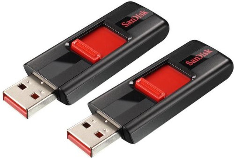 Sandisk Cruzer 32GB USB 2.0 Typ A Schwarz, Rot USB-Stick