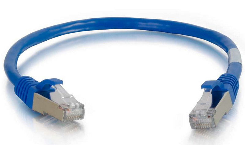 C2G 1ft. Cat6a RJ-45 0.3м Cat6a S/FTP (S-STP) Синий сетевой кабель