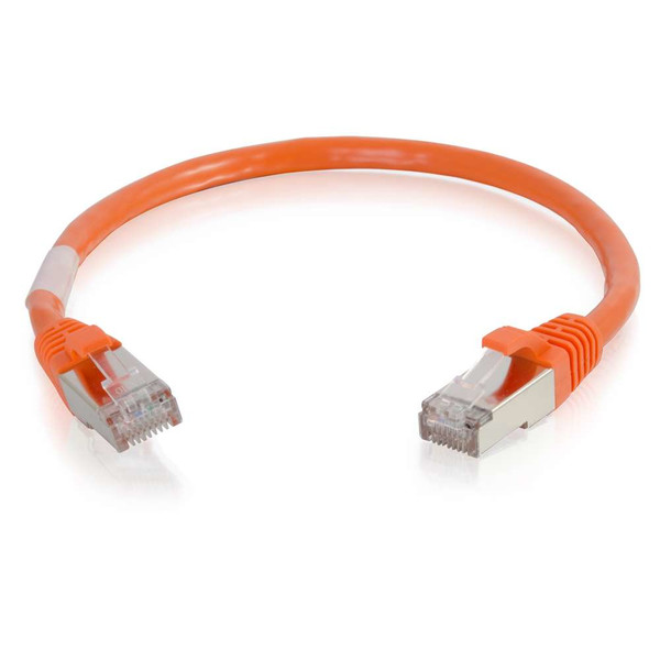 C2G 1ft Cat6 0.1м Cat6 S/FTP (S-STP) Оранжевый сетевой кабель