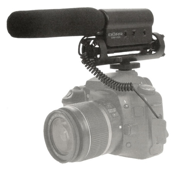 Dörr DM-220 Digital camera microphone Проводная Черный