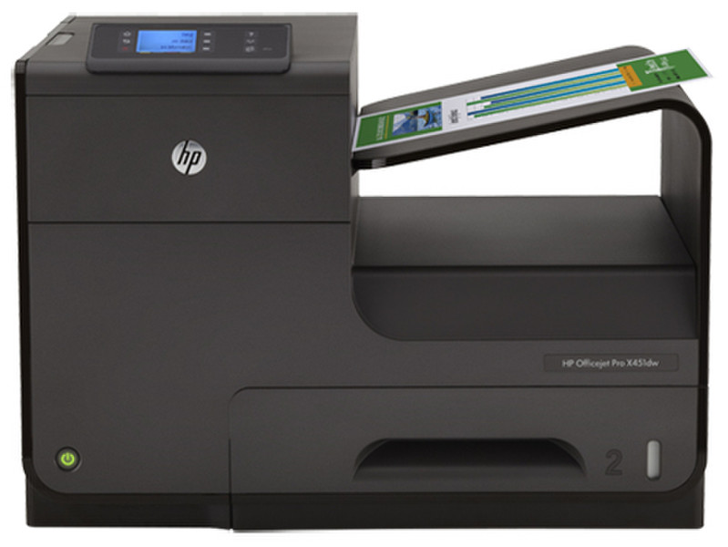 HP Officejet Pro X451dw Цвет 2400 x 1200dpi A4 Wi-Fi Черный струйный принтер