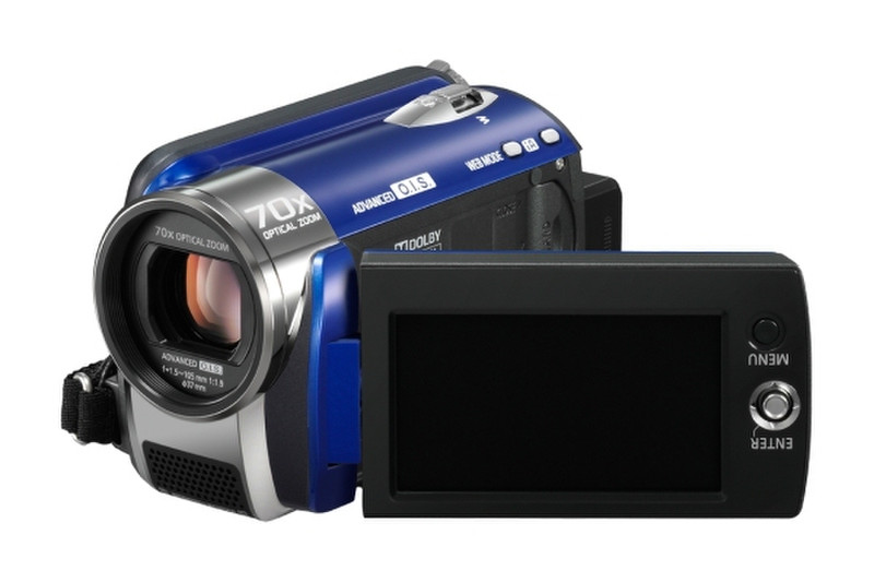 Panasonic SDR-H80 SD+HDD Camcorder, Blue 0.8MP CCD