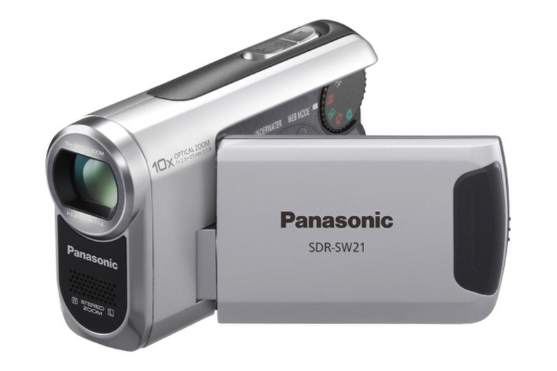 Panasonic SDR-SW21 SD Camcorder, Silver 0.8MP CCD Silber