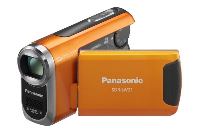 Panasonic SDR-SW21 SD Camcorder, Orange 0.8MP CCD