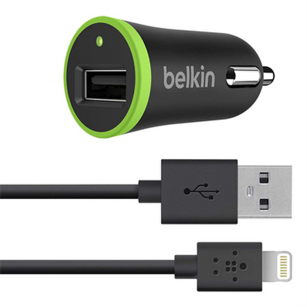 Belkin F8J121BT04-BLK Авто Черный, Зеленый зарядное для мобильных устройств