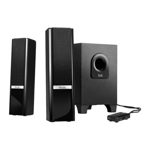 Hercules 2.1 Gloss 2.1channels 8W Black speaker set