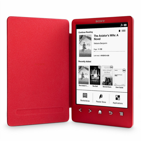 Sony PRS-T3 6" Сенсорный экран 2ГБ Wi-Fi Красный электронная книга
