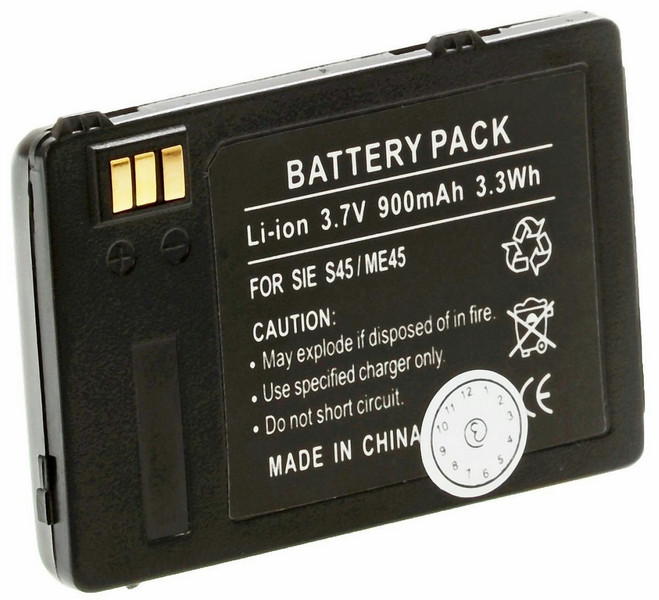 Helos Li-ion 900mAh Lithium-Ion 900mAh 3.7V rechargeable battery