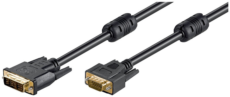 1aTTack 7932608 2m DVI-I VGA (D-Sub) Schwarz Videokabel-Adapter