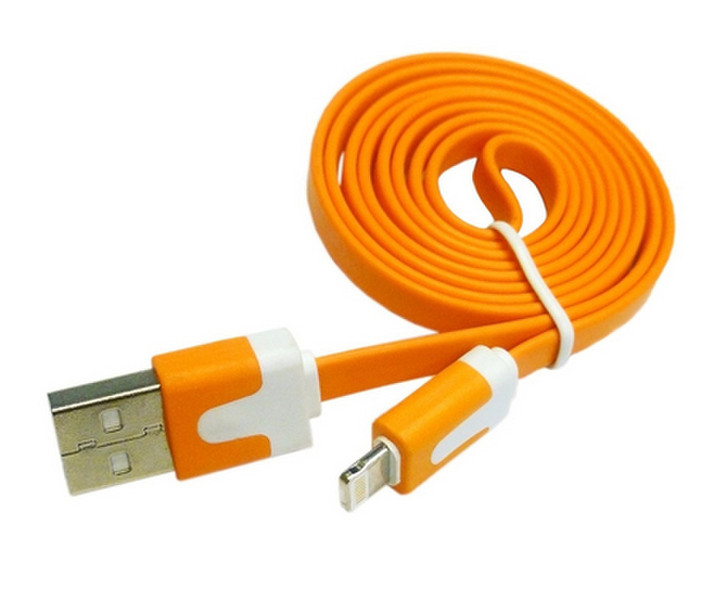 4XEM 3ft. USB 2.0 - 8-pin Lightning m/m flat 0.91m USB A Lightning Orange
