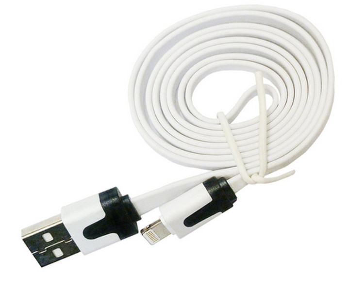 4XEM 3ft. USB 2.0 - 8-pin Lightning m/m flat