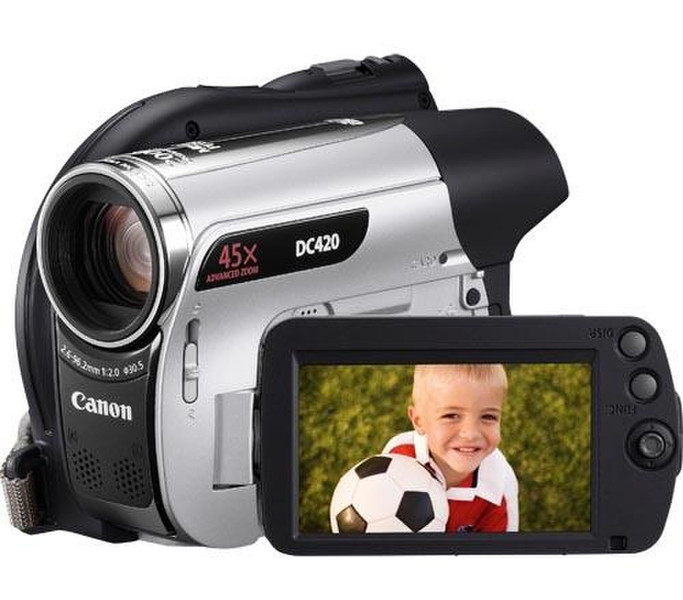 Canon LEGRIA DC420 Handheld camcorder 1.07MP CCD Black,Silver