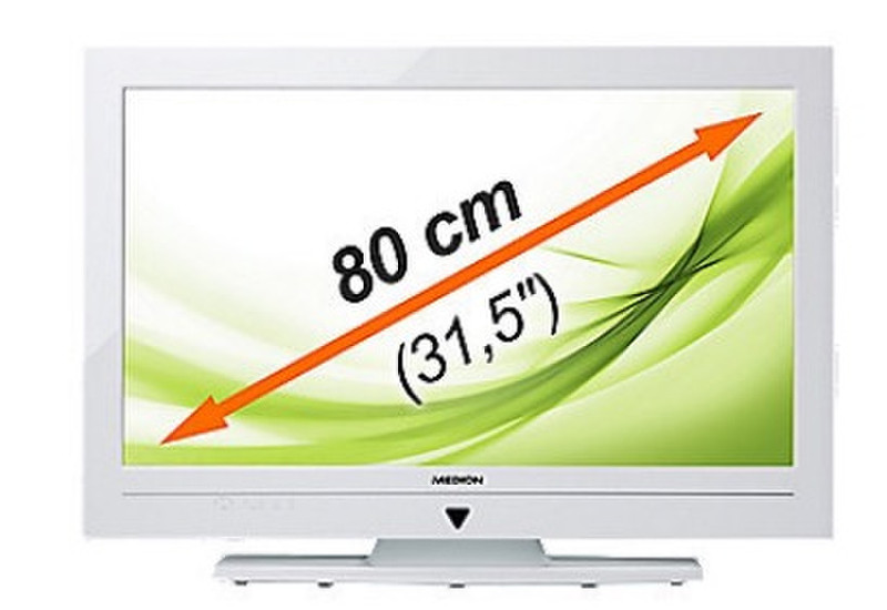 Medion MD30297 31.5Zoll HD Weiß LCD-Fernseher
