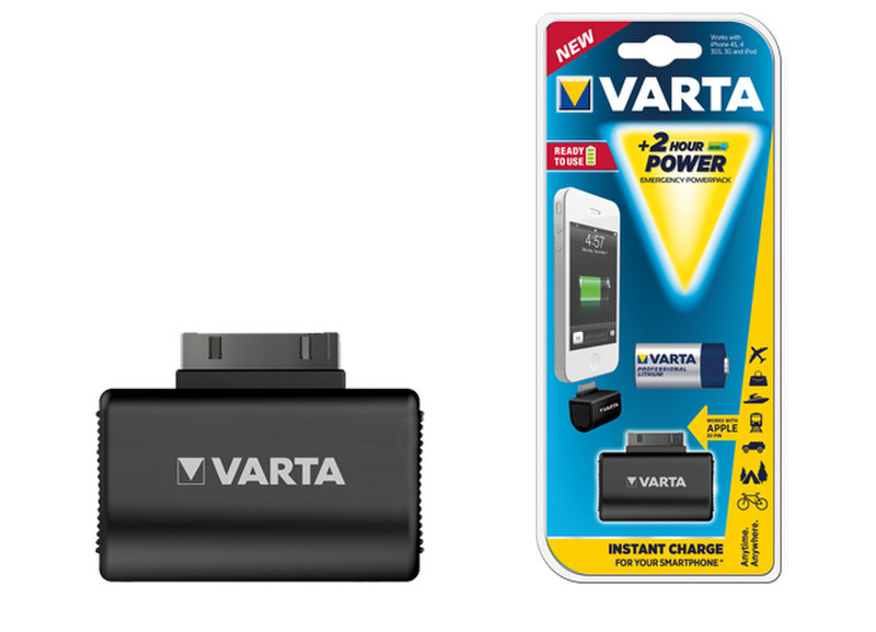 Varta Emergency 30-Pin Powerpack Auto,Indoor,Outdoor Black